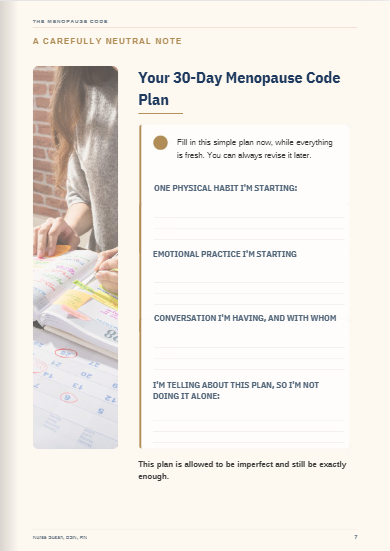 Your 30-Day Menopause Code Plan