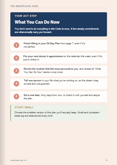 5 action steps you can take right now
